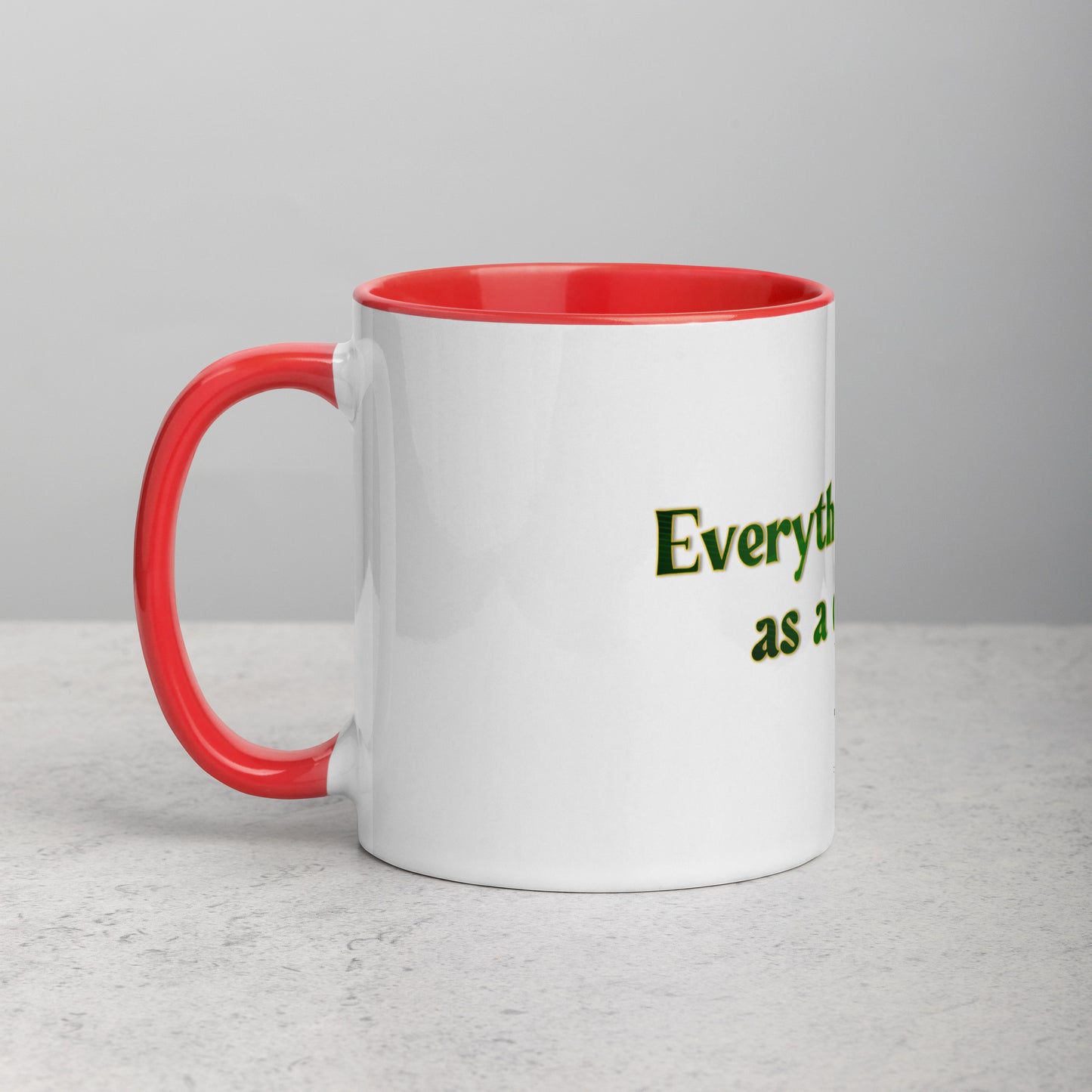 How It Starts Mug With Color Inside