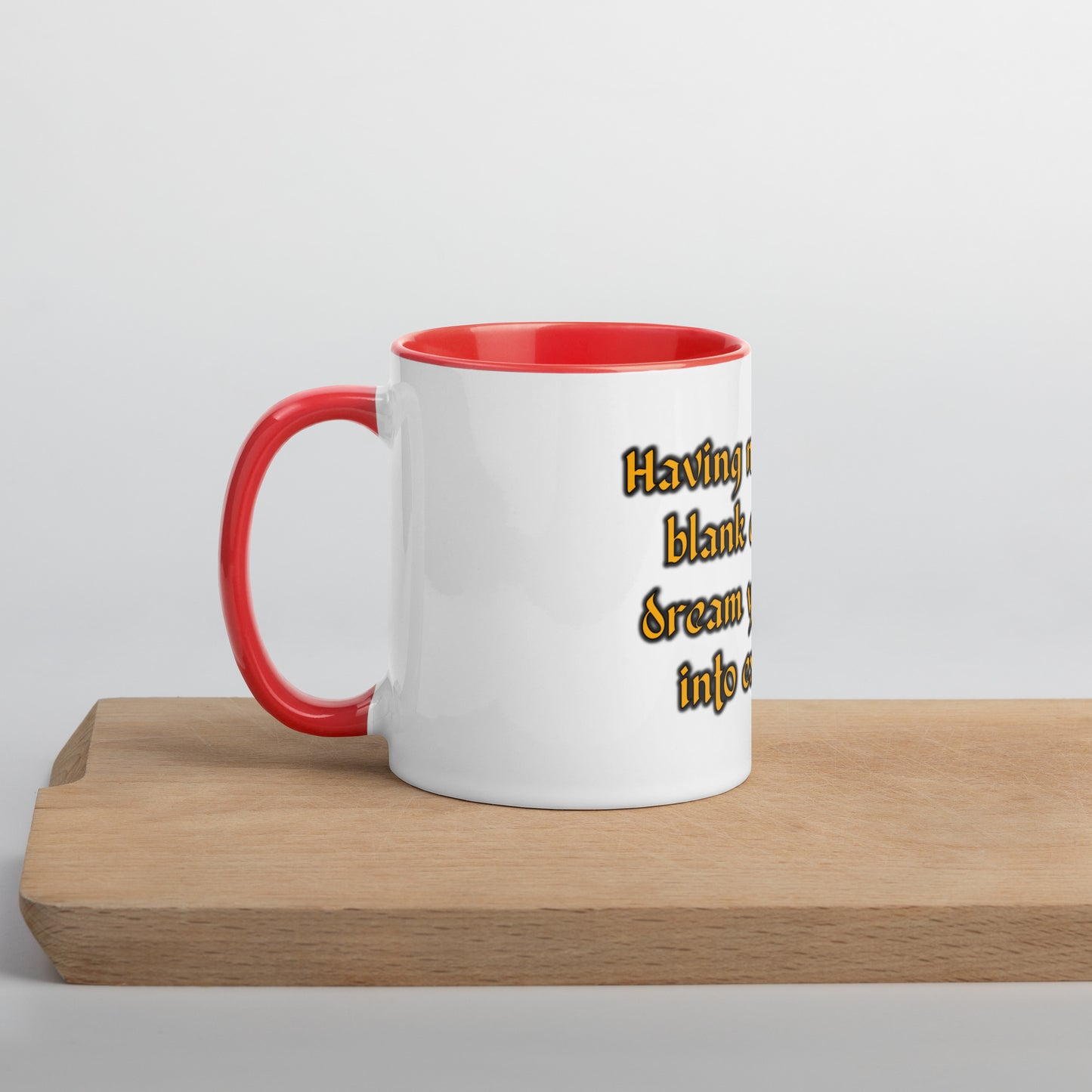 Blank Canvas (Gold) Mug With Color Inside