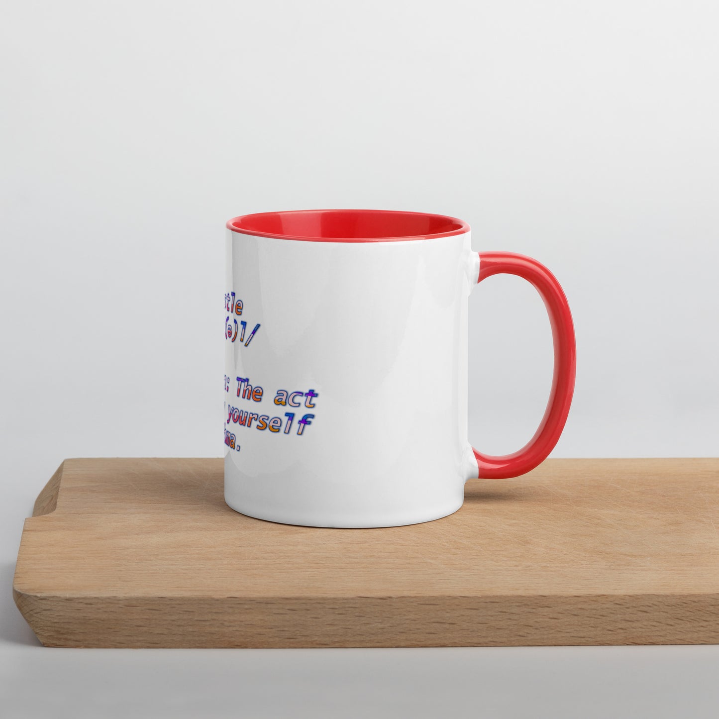 HUstle Mug With Color Inside