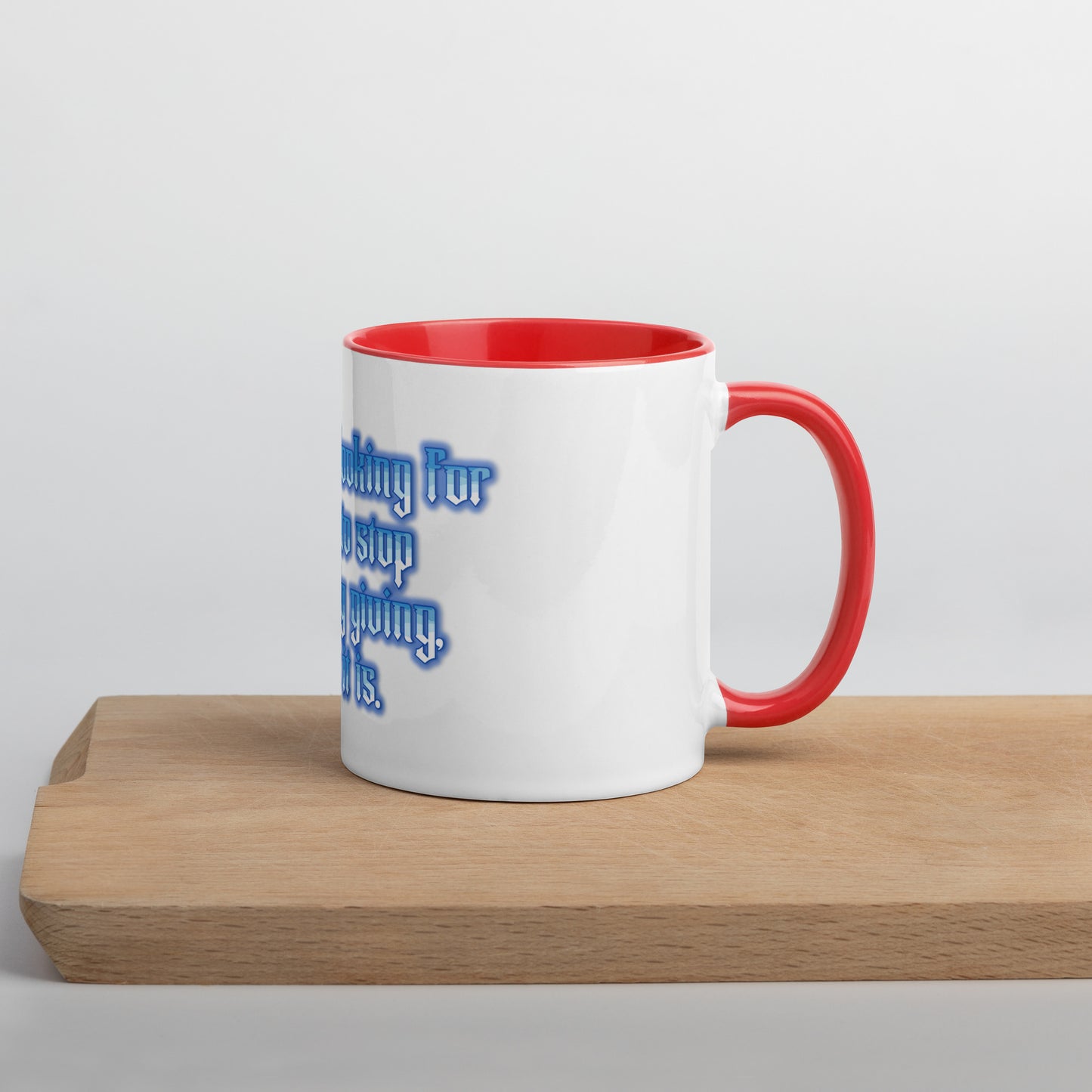 Endless Giving Mug With Color Inside