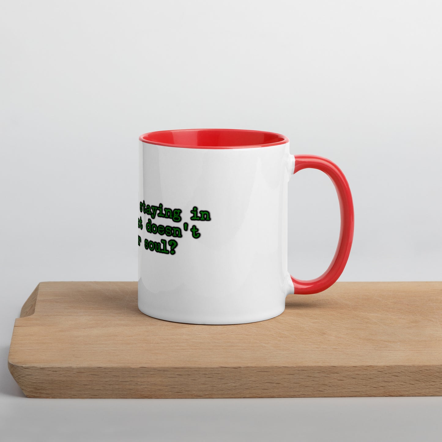 Feed Your Soul Mug With Color Inside