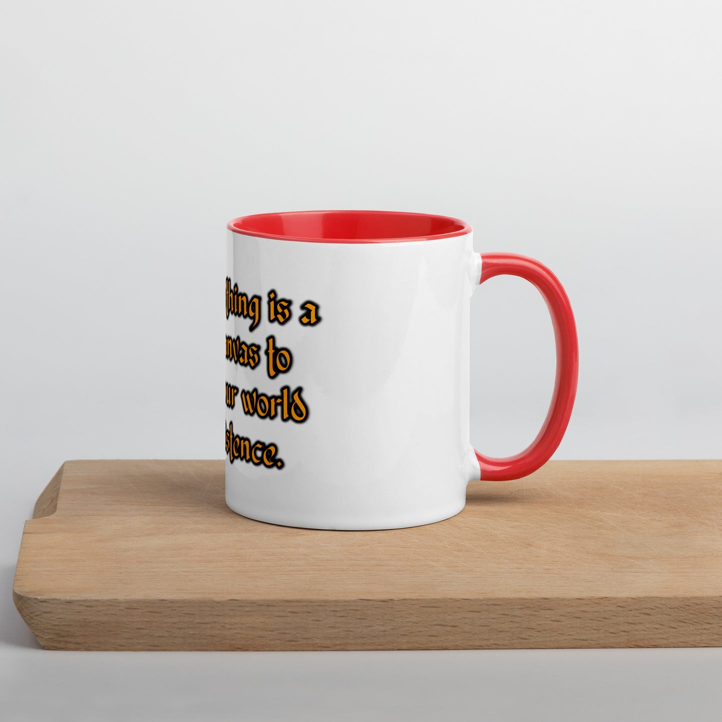 Blank Canvas (Gold) Mug With Color Inside