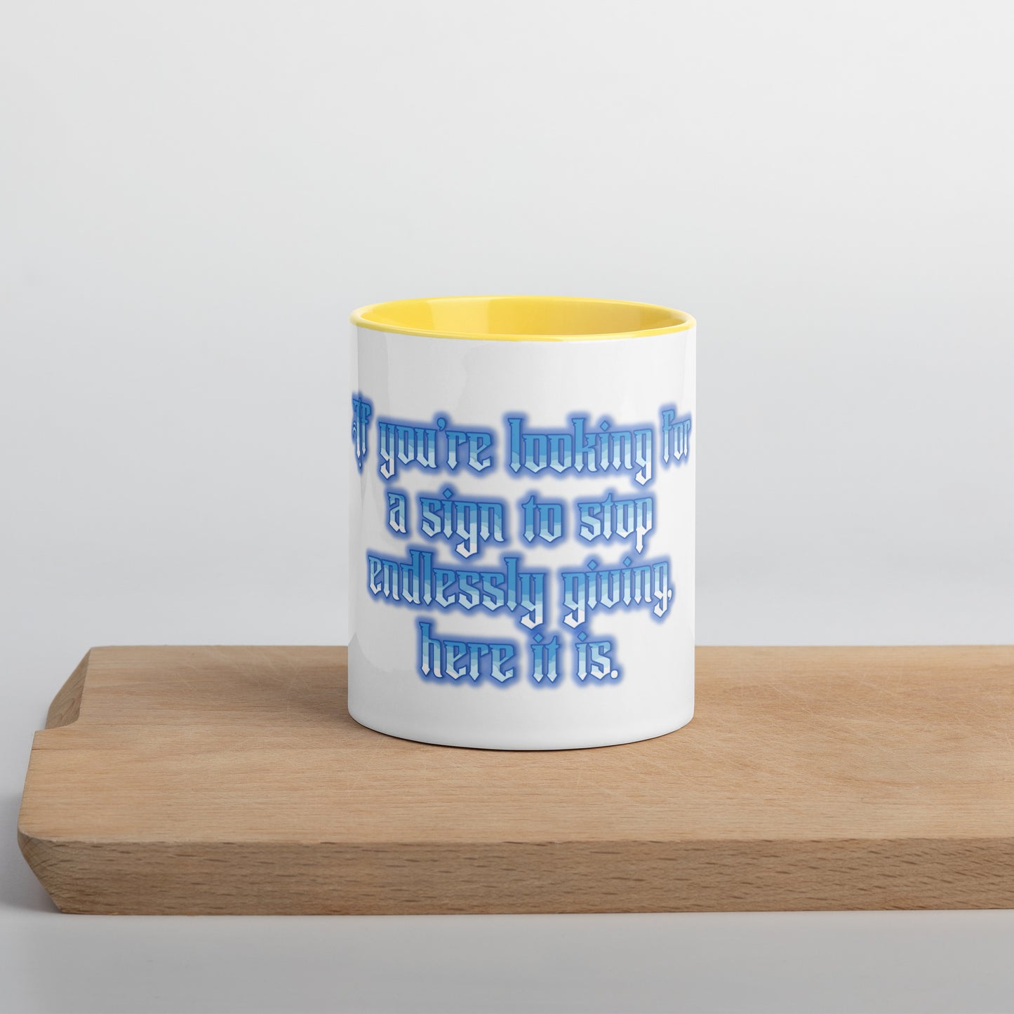 Endless Giving Mug With Color Inside