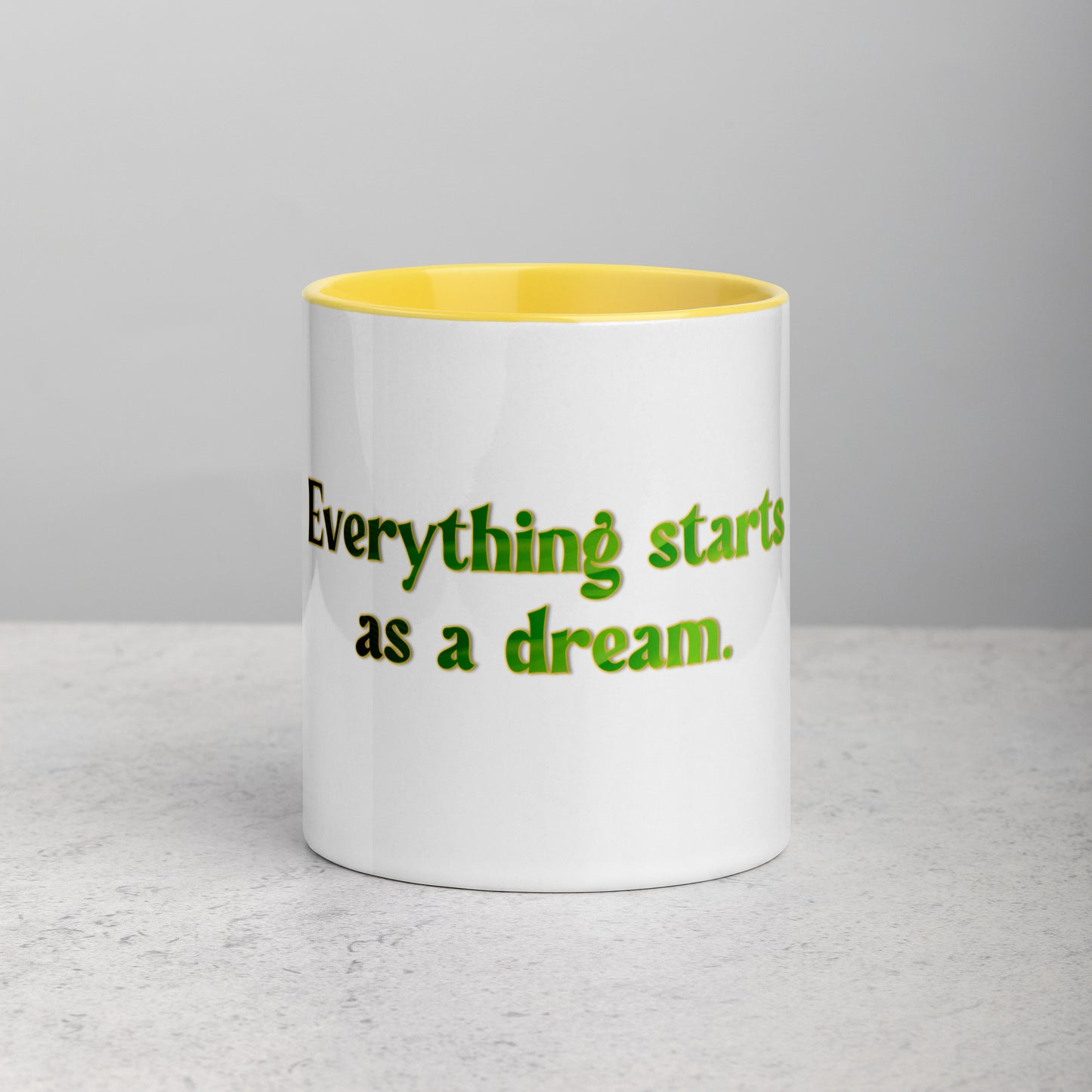 How It Starts Mug With Color Inside