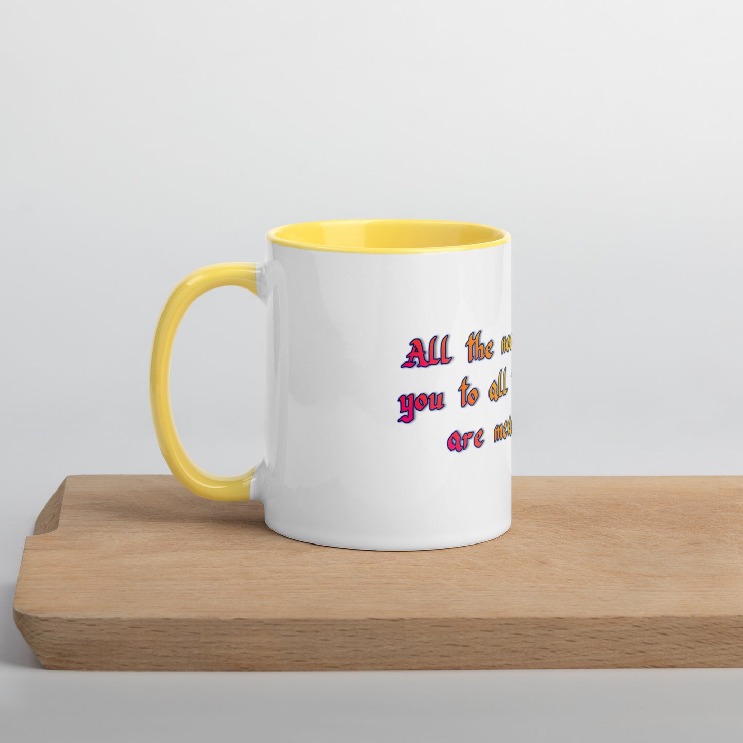 All The Noes Mug With Color Inside