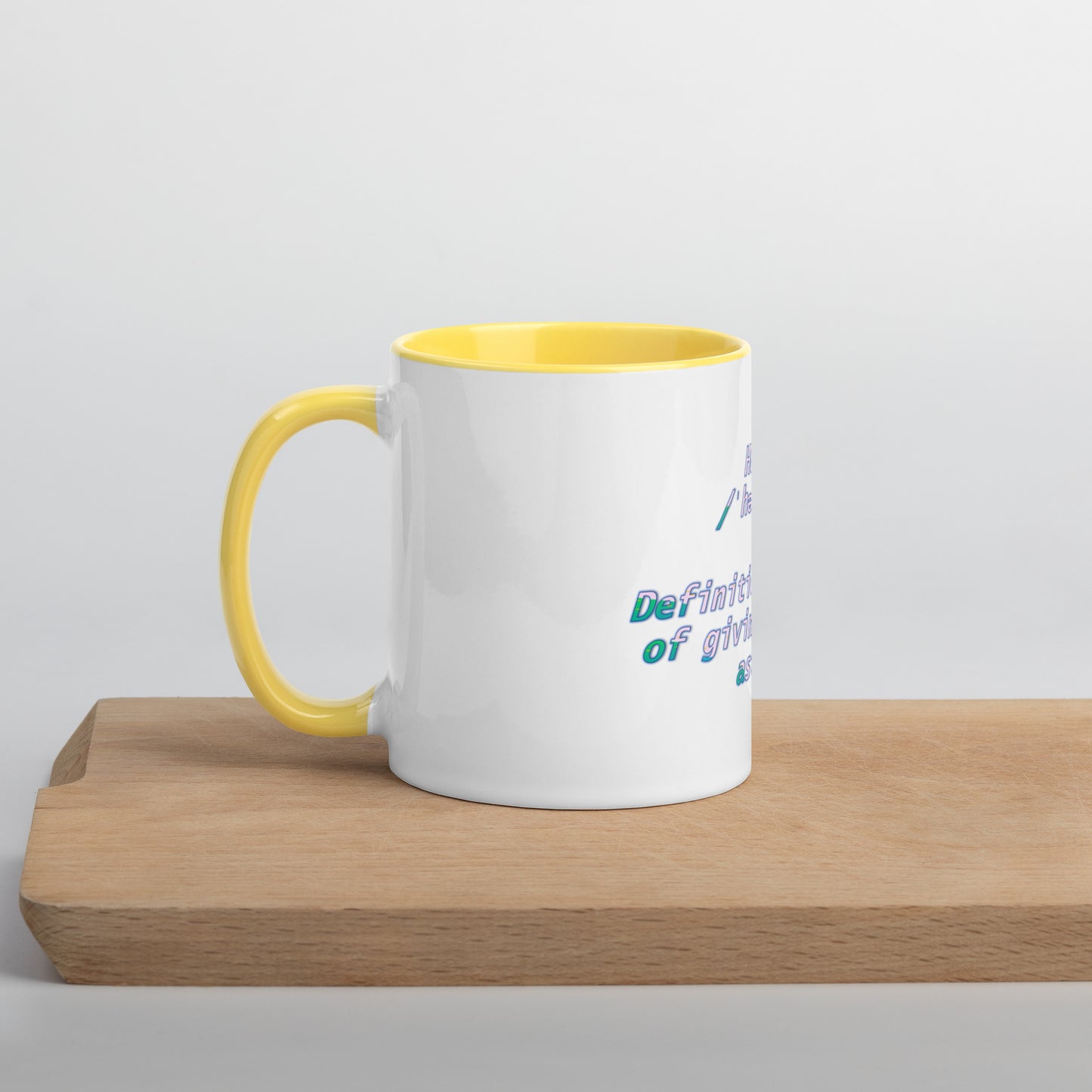 HUstle Mug With Color Inside