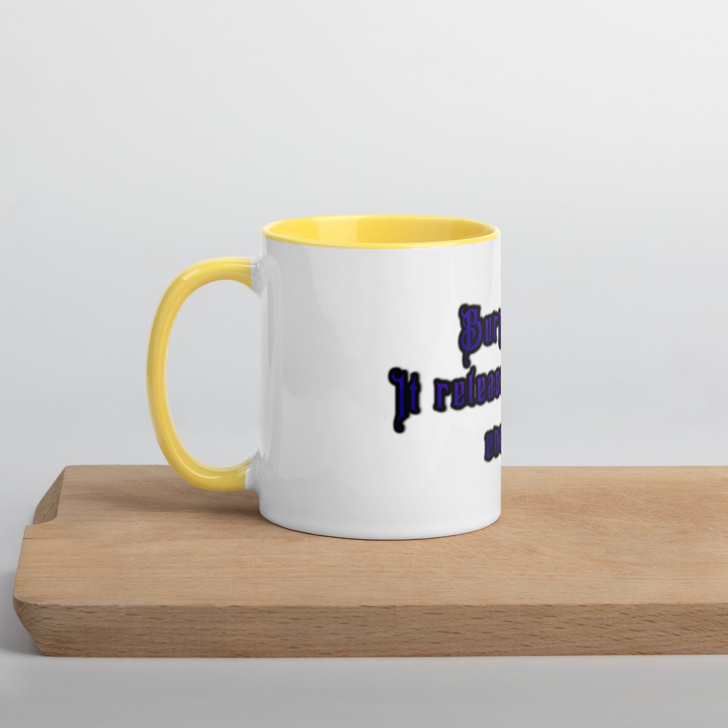 Burp More #1 Mug With Color Inside