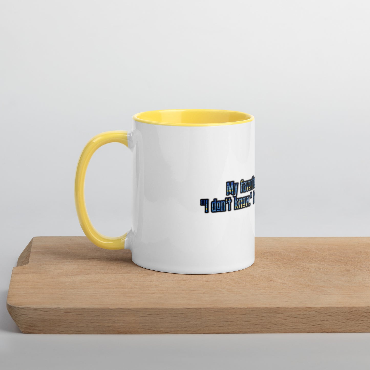 IDK #1 Mug With Color Inside