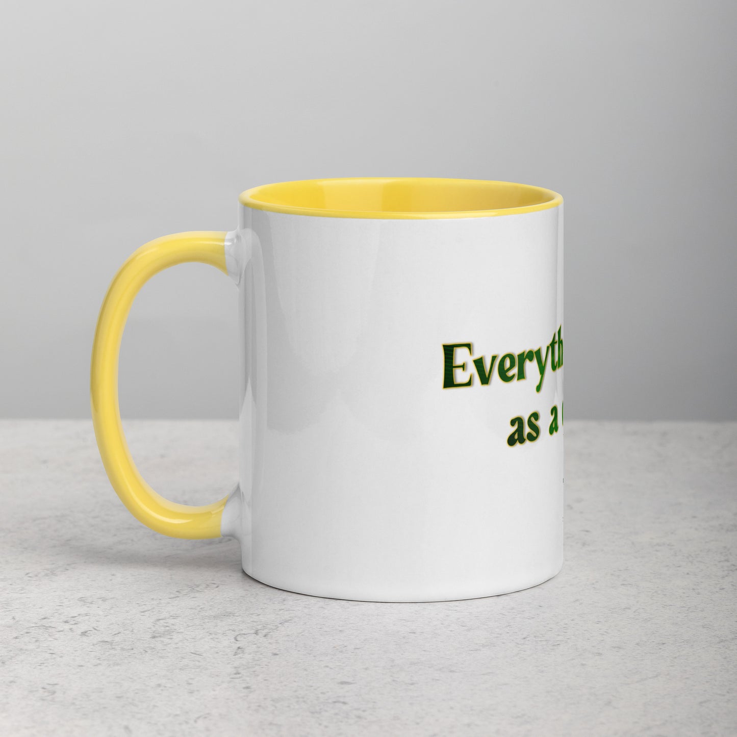 How It Starts Mug With Color Inside