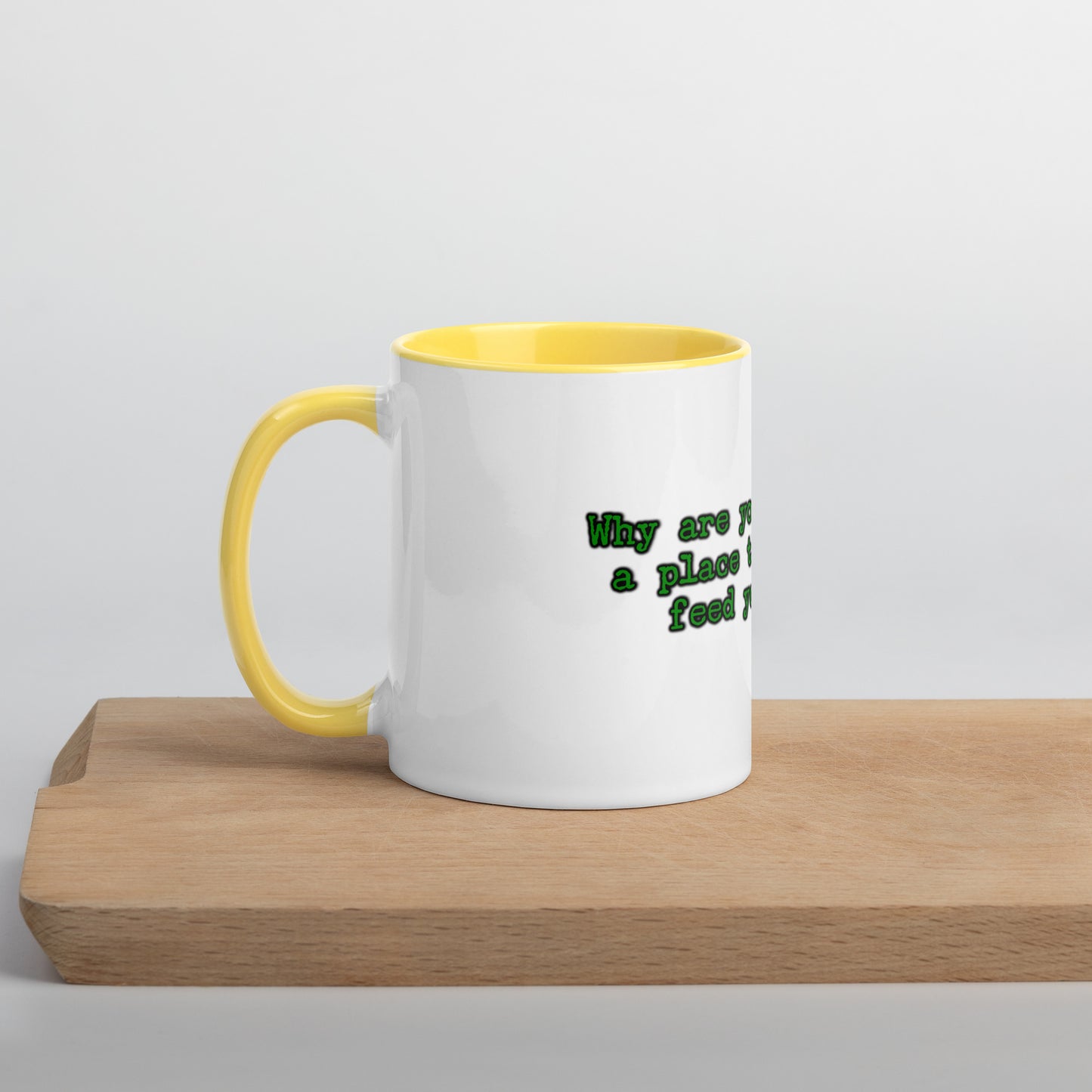 Feed Your Soul Mug With Color Inside