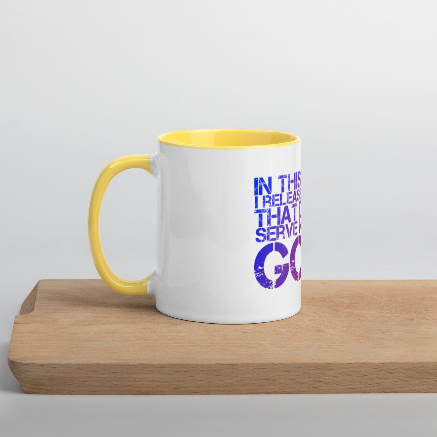 Release Everything Mug With Color Inside