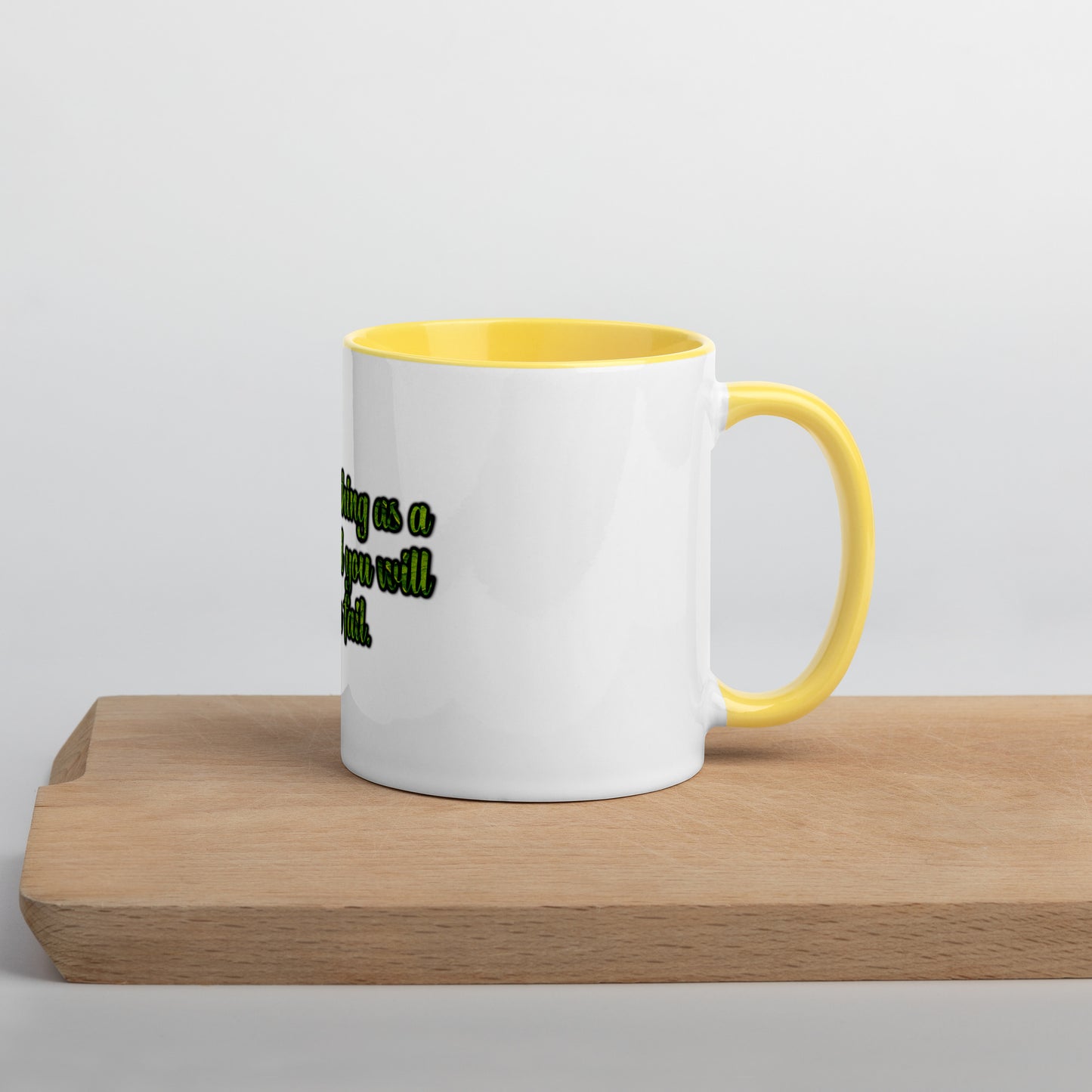 A Lesson #1 Mug With Color Inside