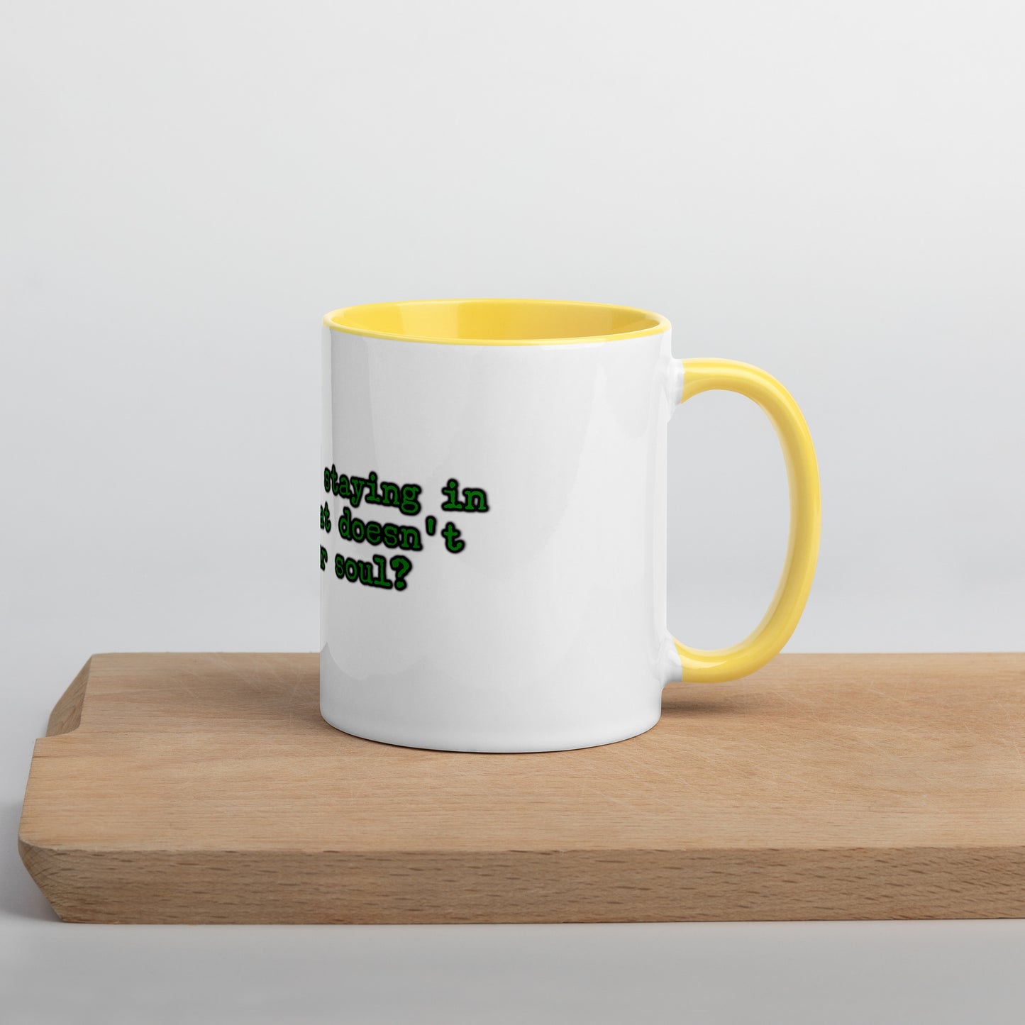 Feed Your Soul Mug With Color Inside