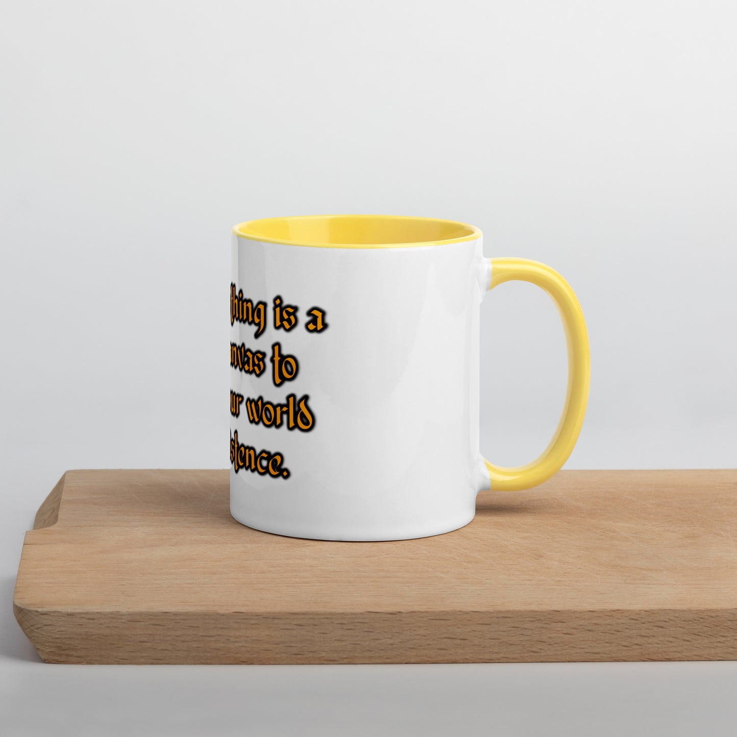 Blank Canvas (Gold) Mug With Color Inside