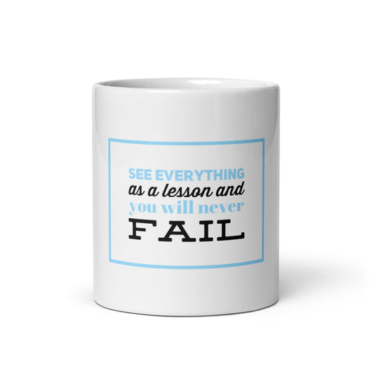 A Lesson #2 White Glossy Mug