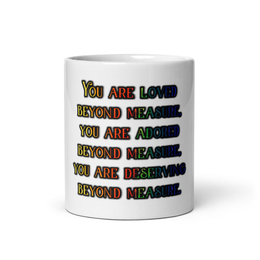 Beyond Measure White Glossy Mug