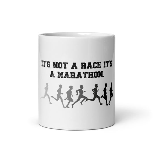 Marathon White Glossy Mug