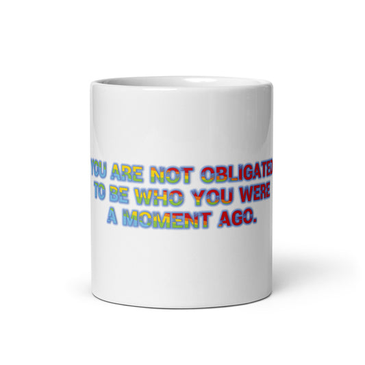 No Obligation White Glossy Mug