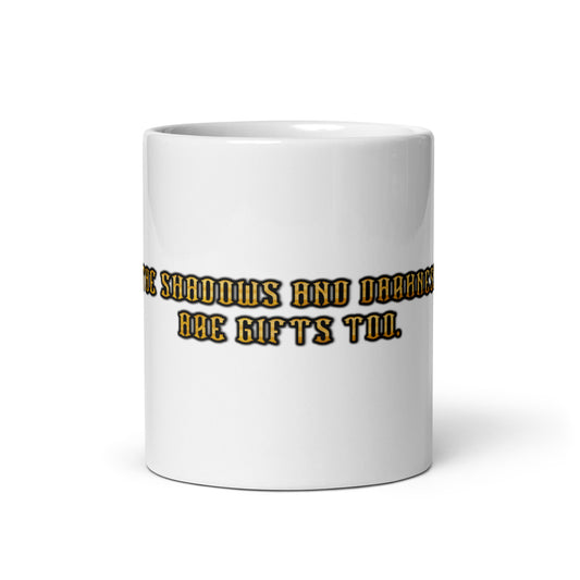 Shadows White Glossy Mug