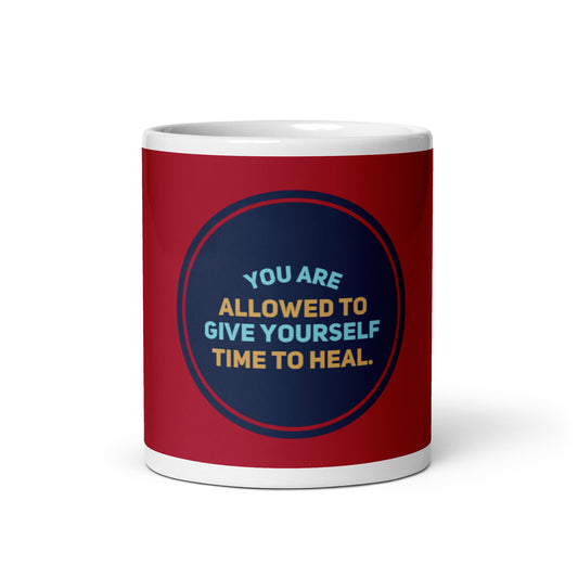 Healing Circle #1 (2) White Glossy Mug