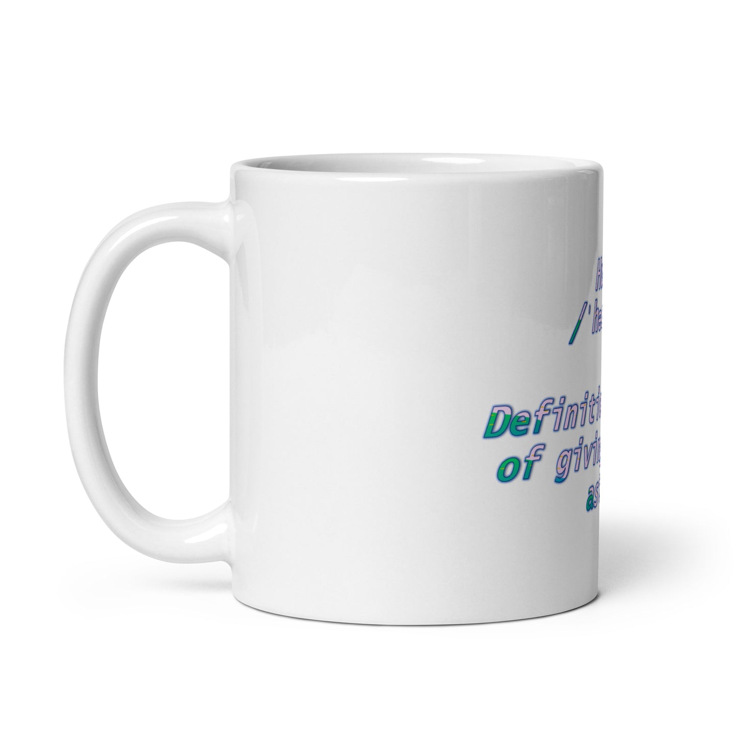 Hustle White Glossy Mug
