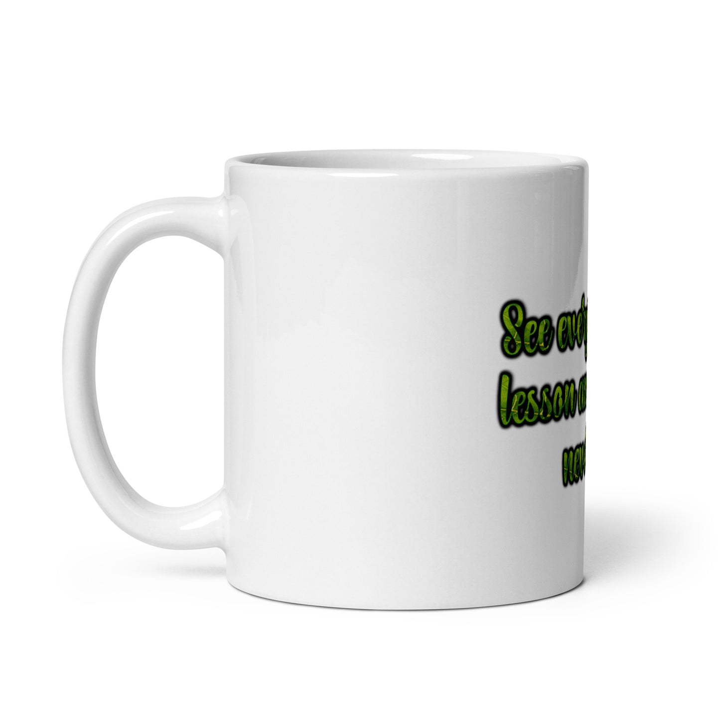 A Lesson #1 White Glossy Mug