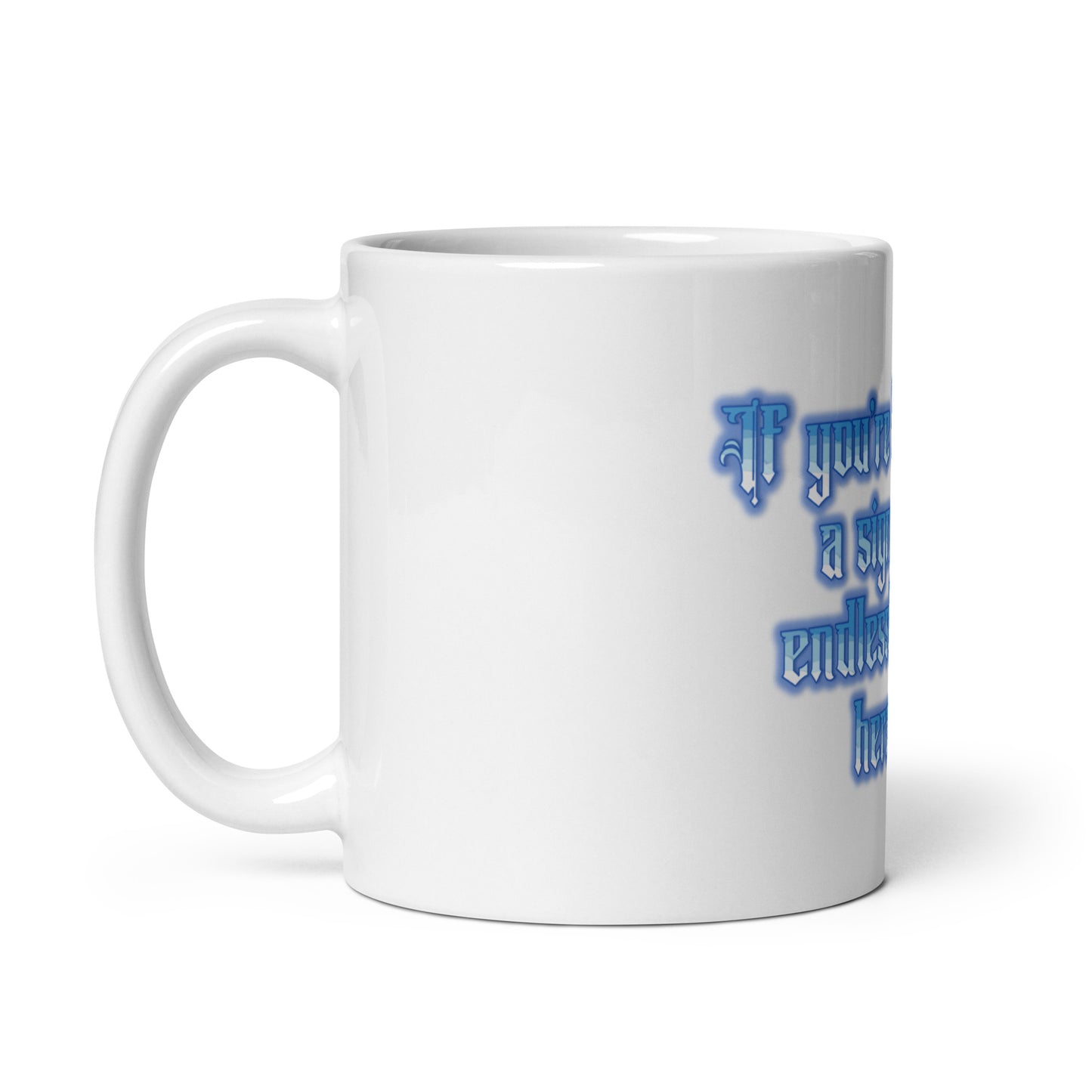 Endless Giving White Glossy Mug