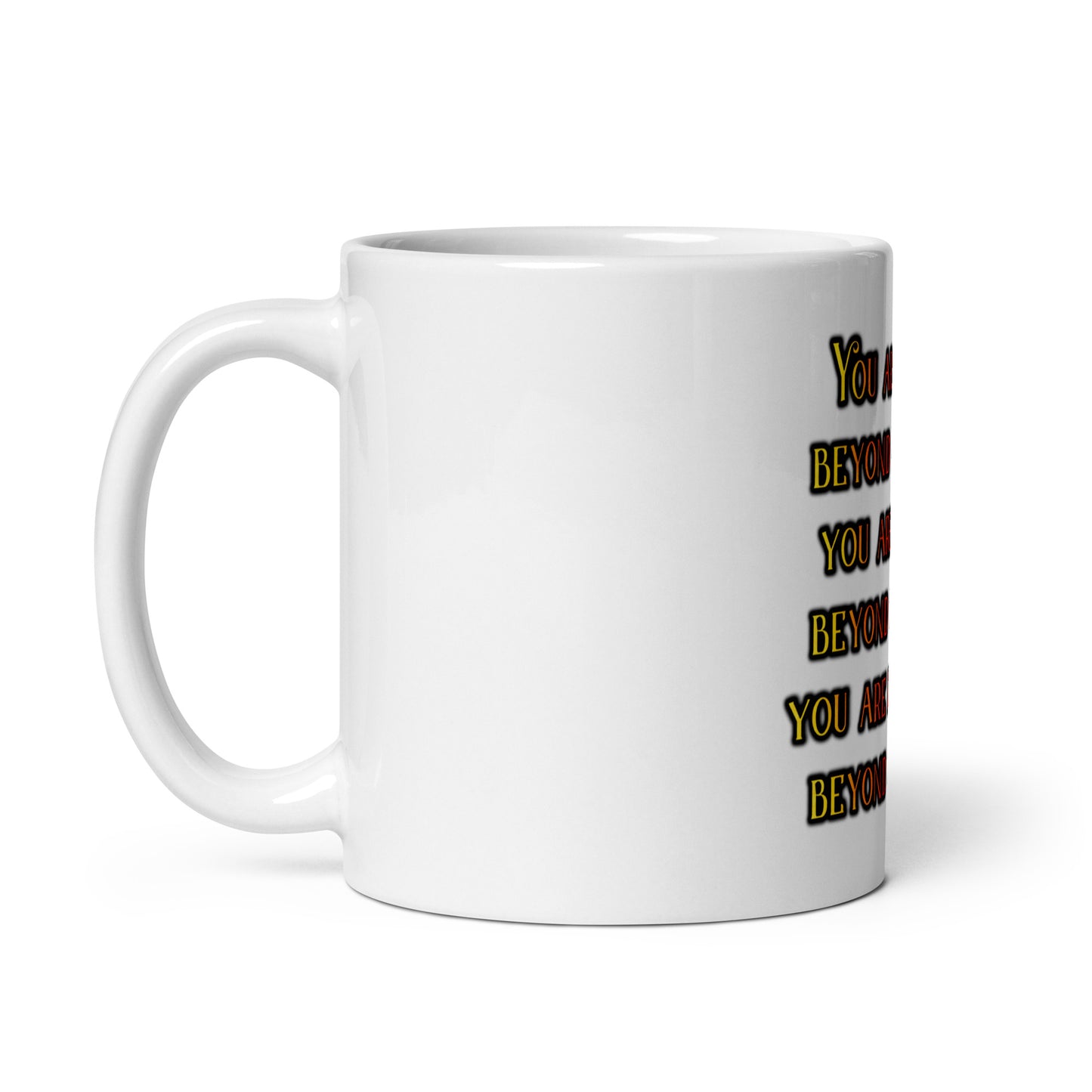 Beyond Measure White Glossy Mug