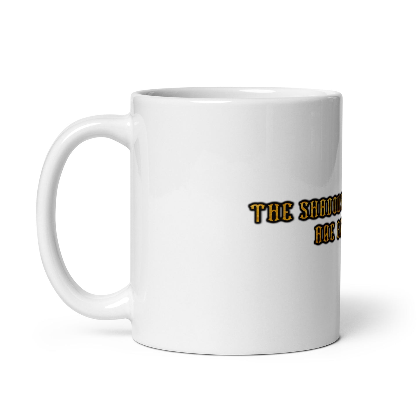 Shadows White Glossy Mug