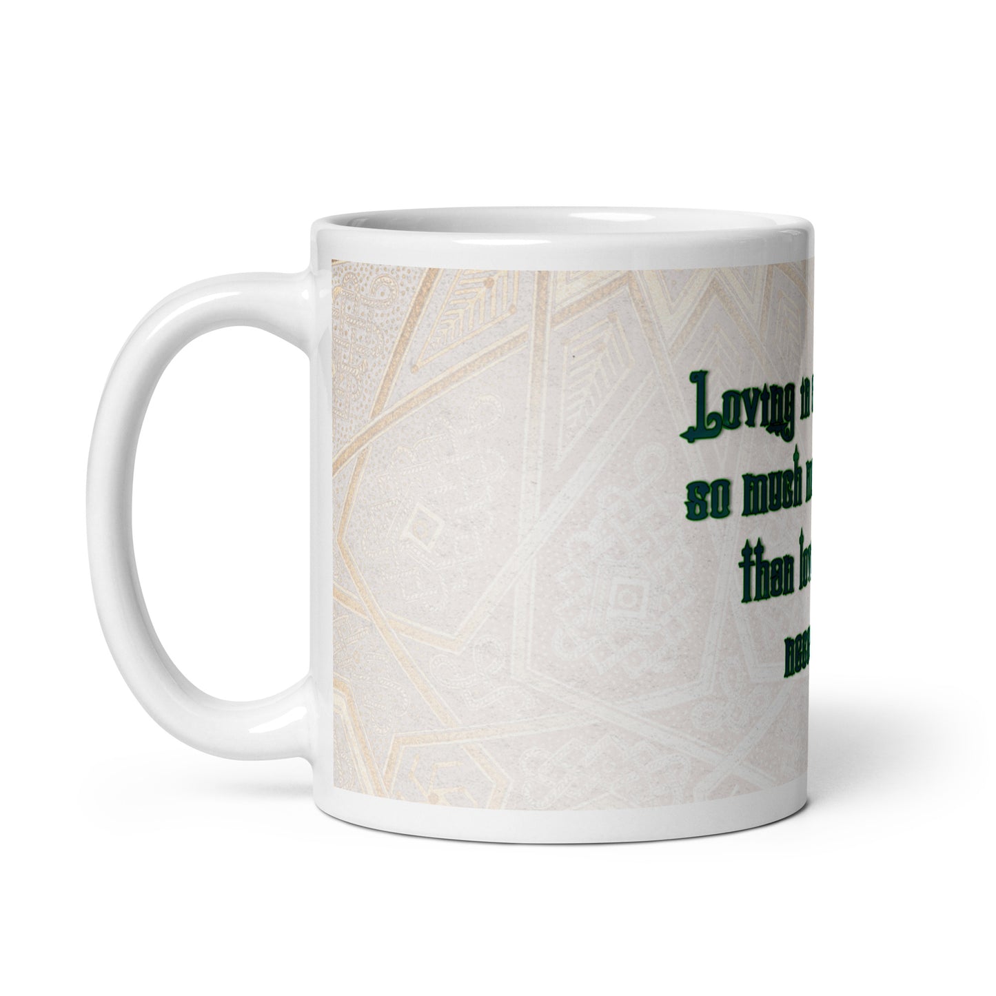Loving In Awareness (2) White Glossy Mug
