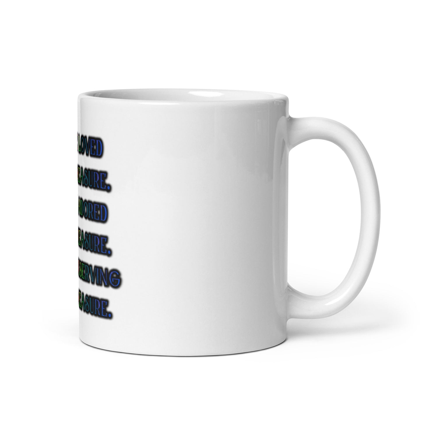 Beyond Measure White Glossy Mug