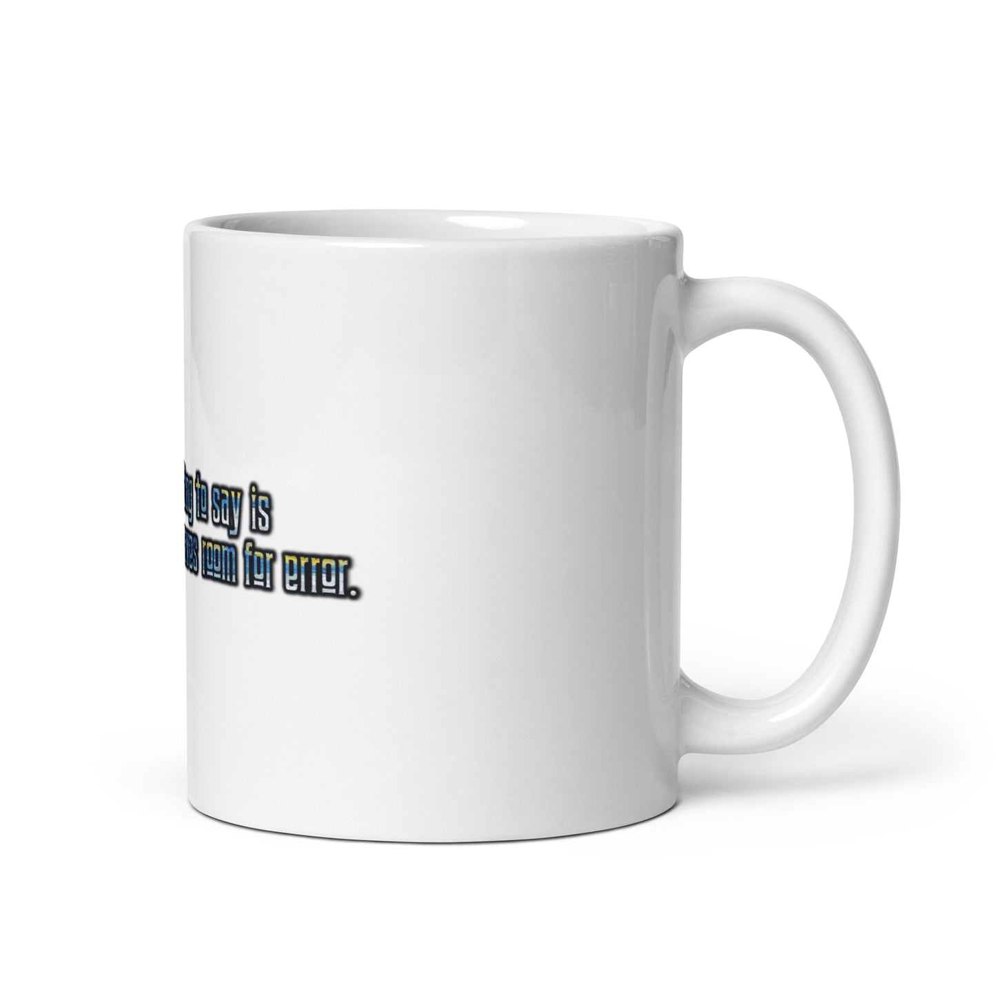 IDK #1 White Glossy Mug
