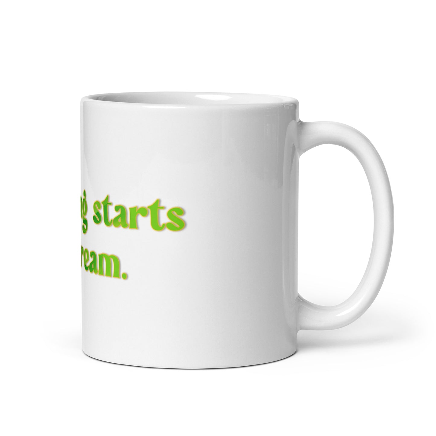 How It Starts White Glossy Mug
