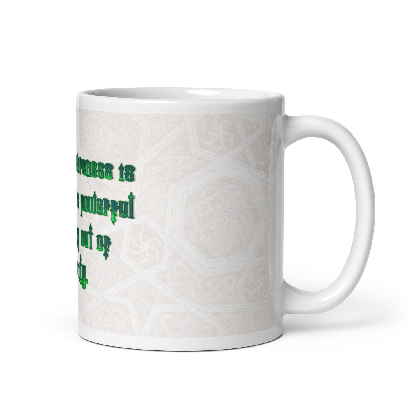 Loving In Awareness (2) White Glossy Mug