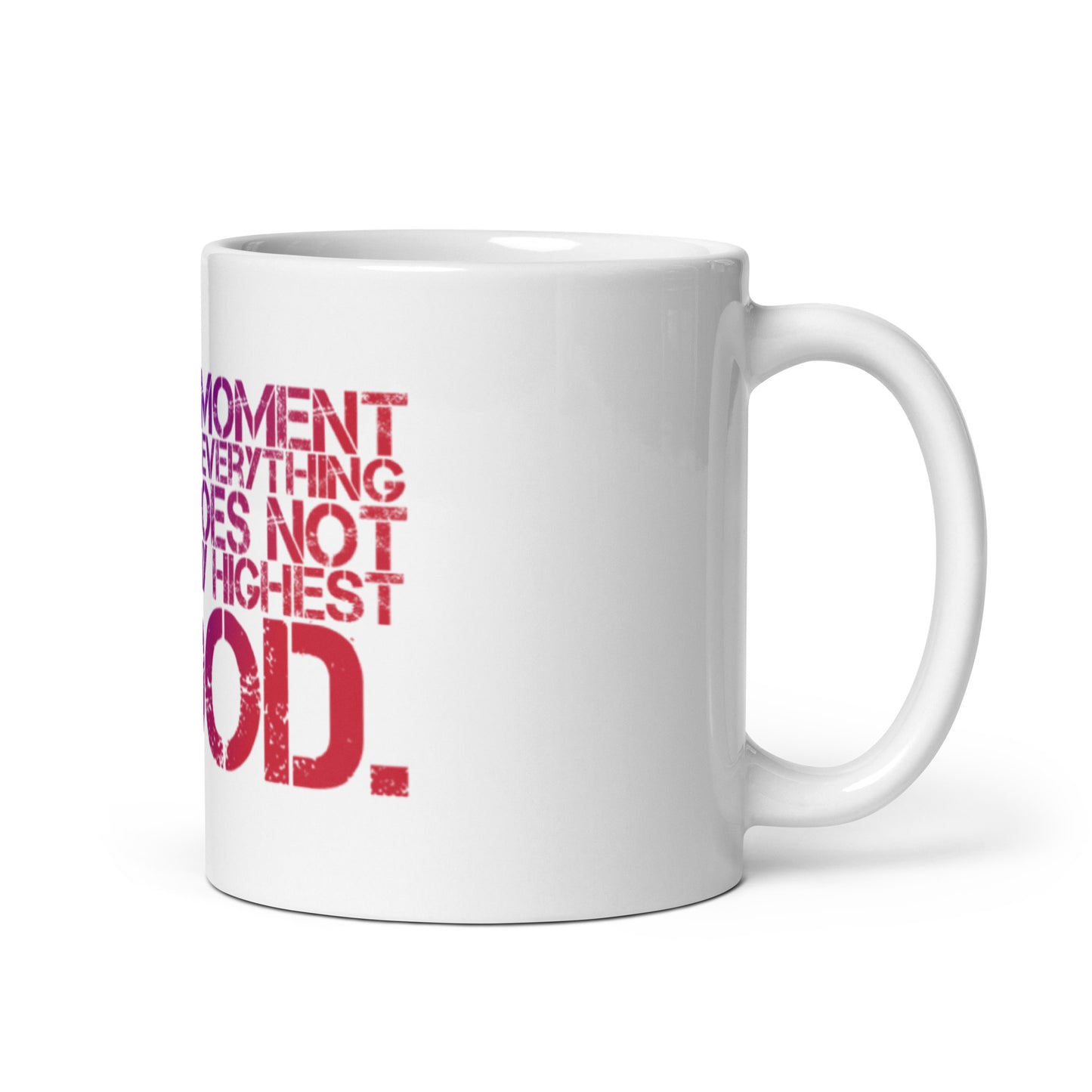 Release Everything White Glossy Mug