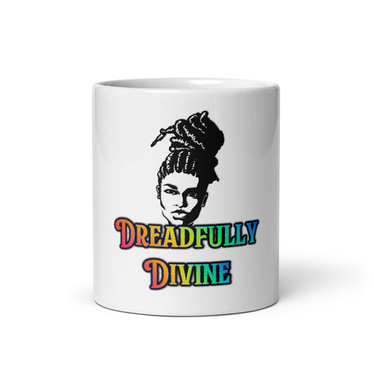 DD Woman #2 (Multi-color) White Glossy Mug