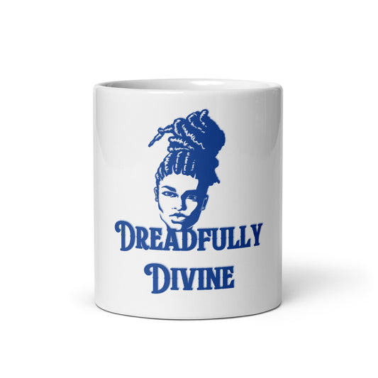 DD Woman #2 (Blue) White Glossy Mug