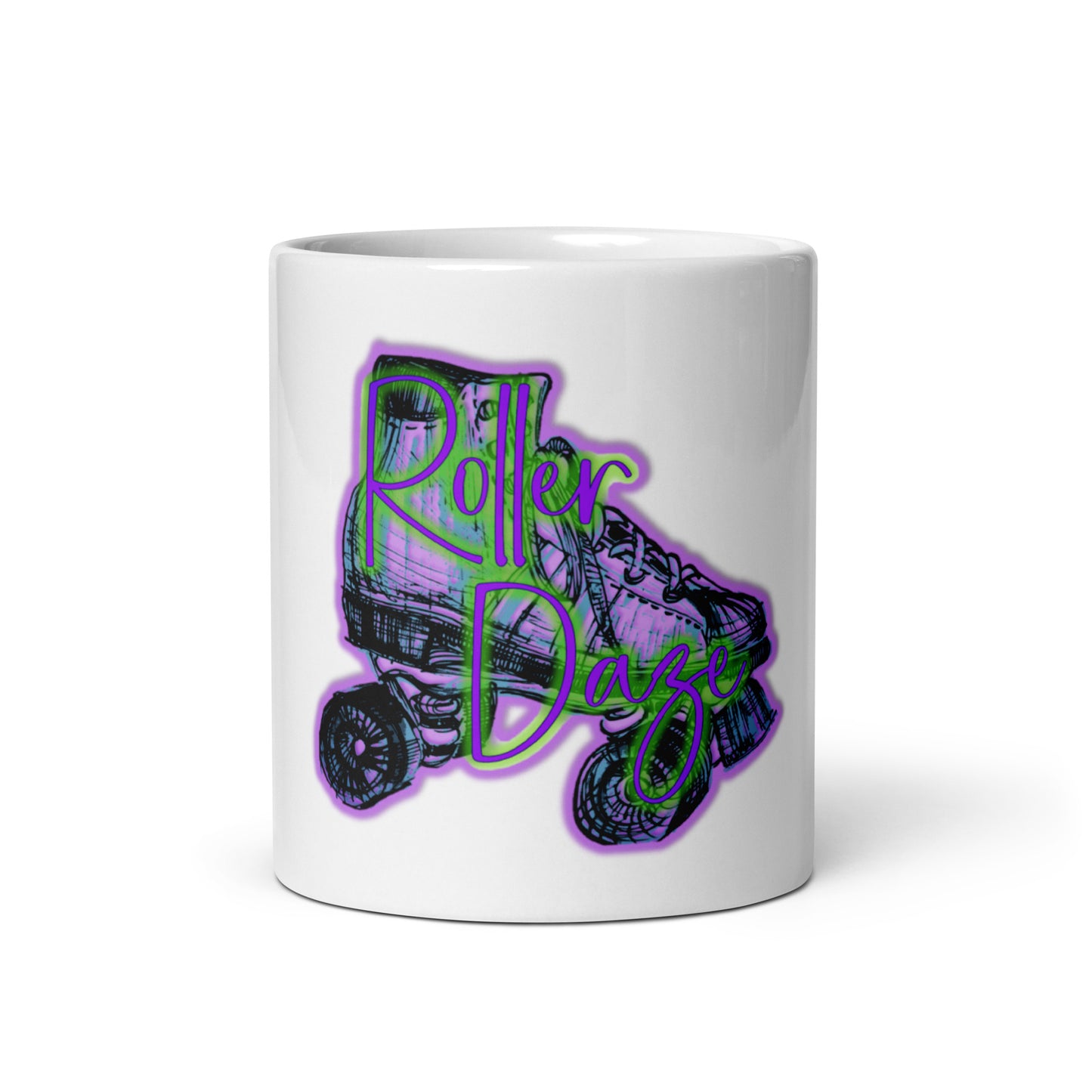 Roller Daze White Glossy Mug