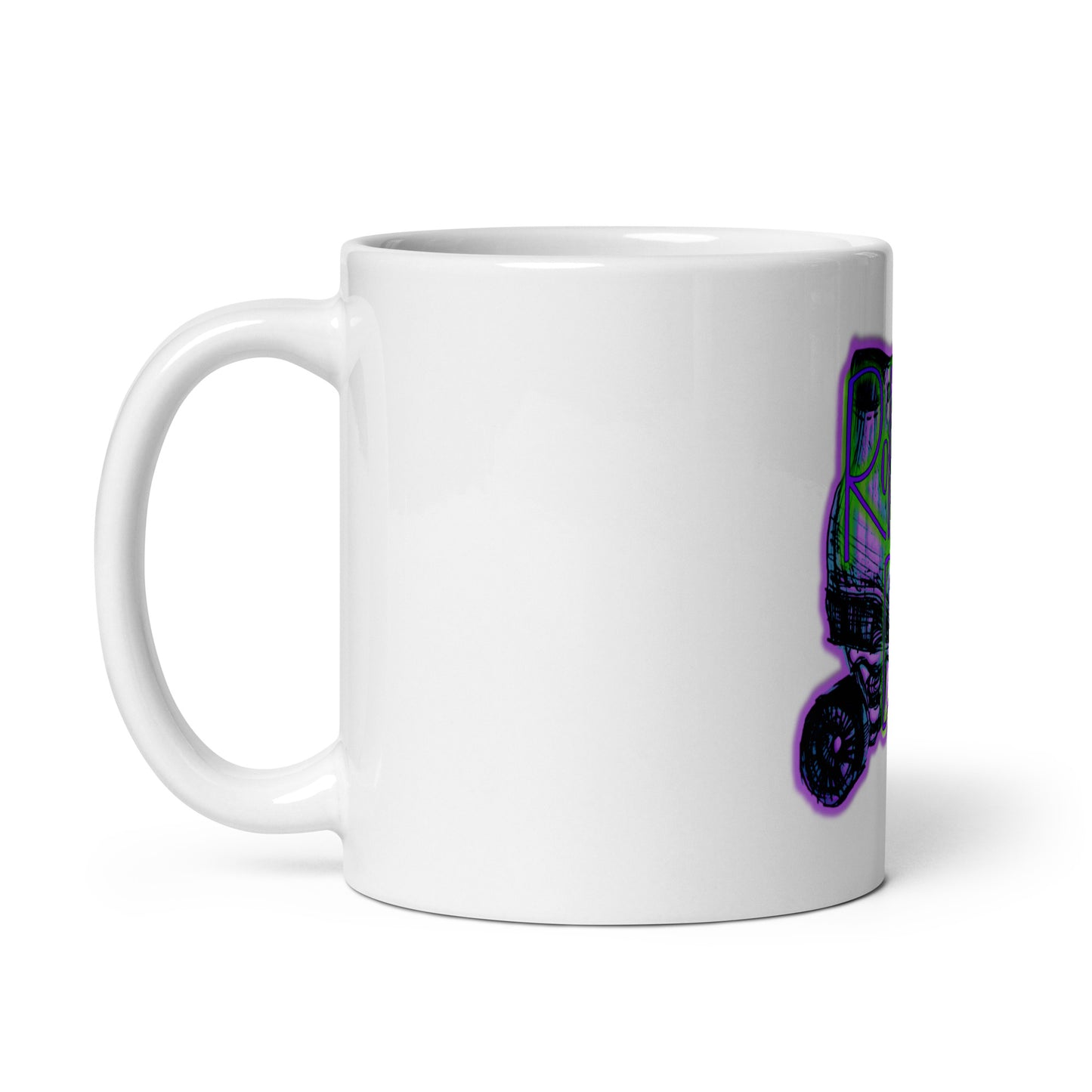 Roller Daze White Glossy Mug