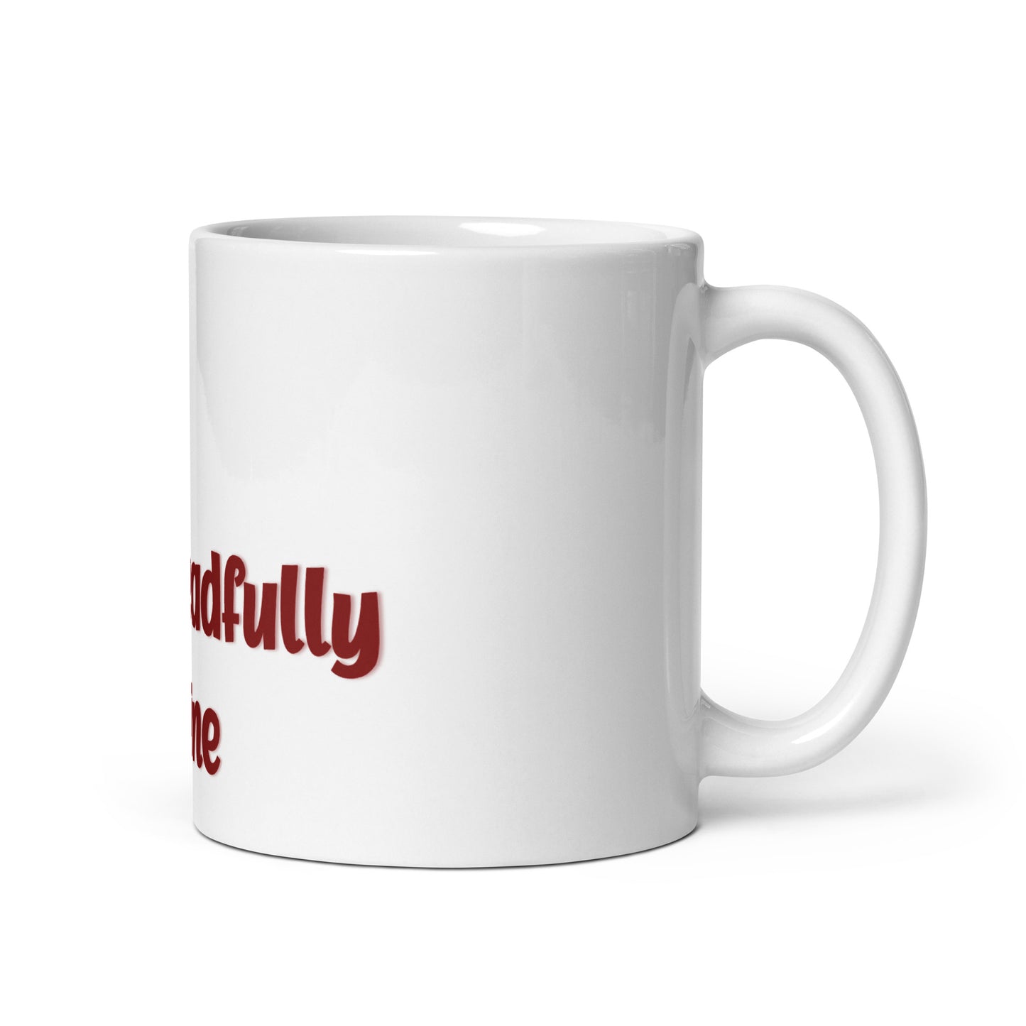 DD Man (Maroon) White Glossy Mug