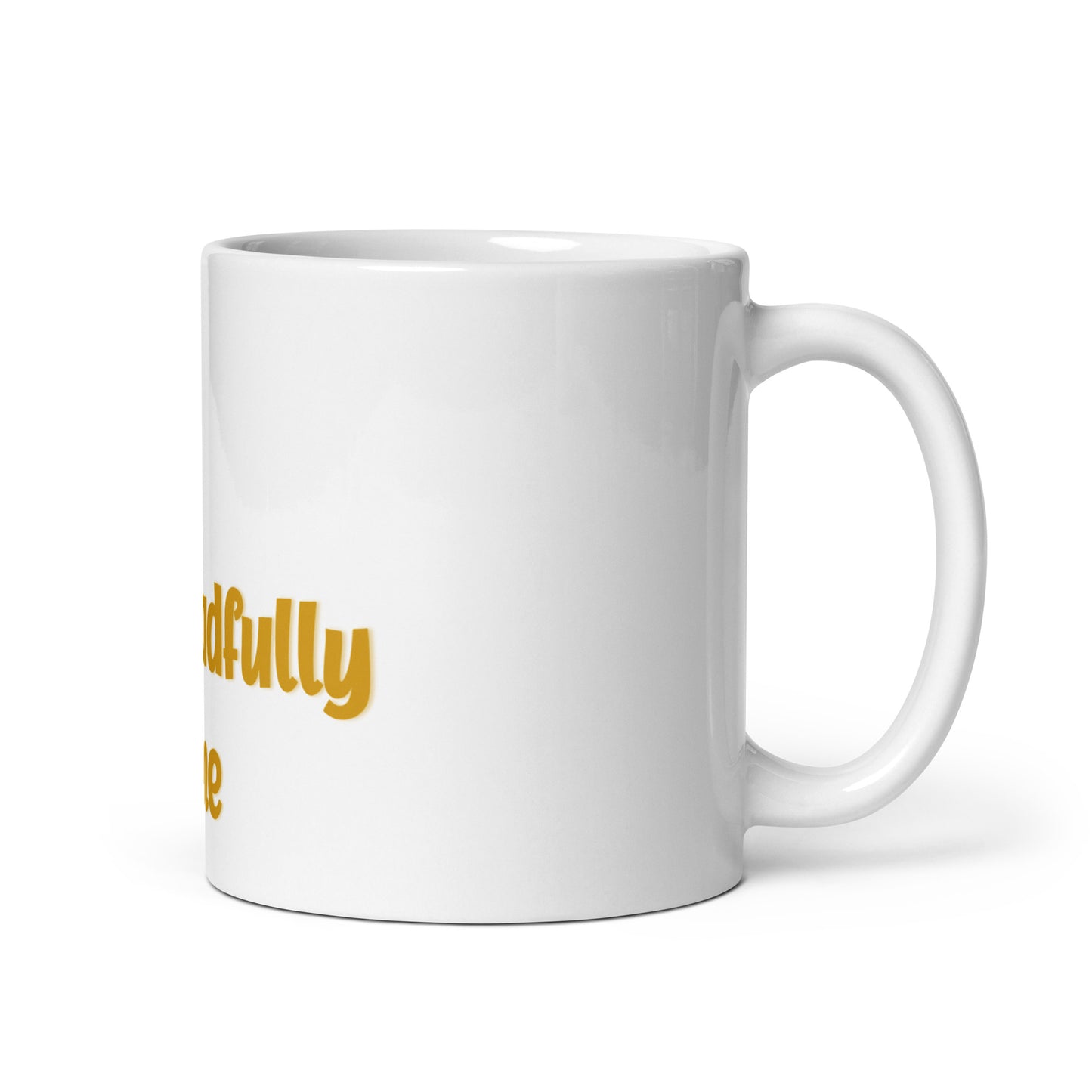 DD Man (Gold) White Glossy Mug