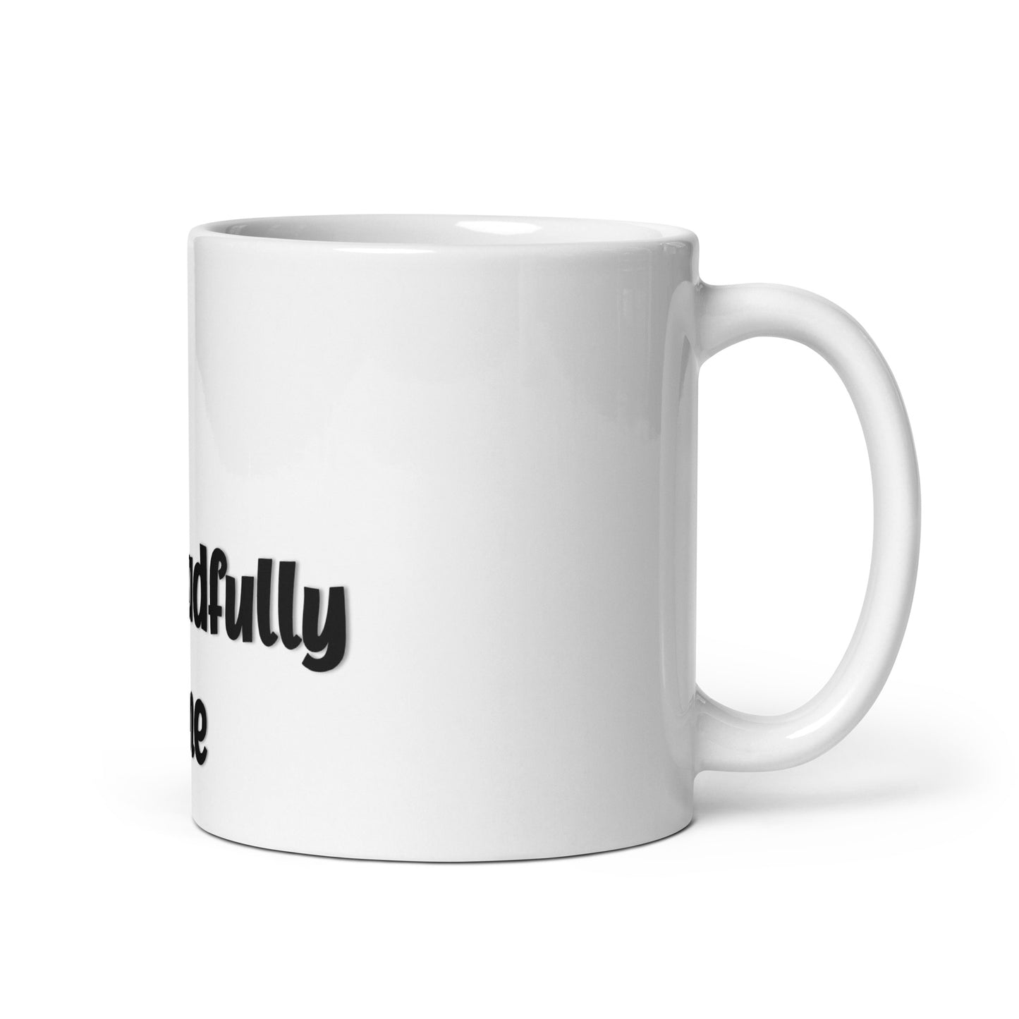 DD Man (Black) White Glossy Mug