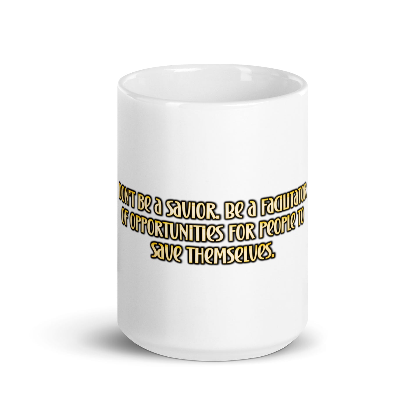 Be A Facilitator White Glossy Mug