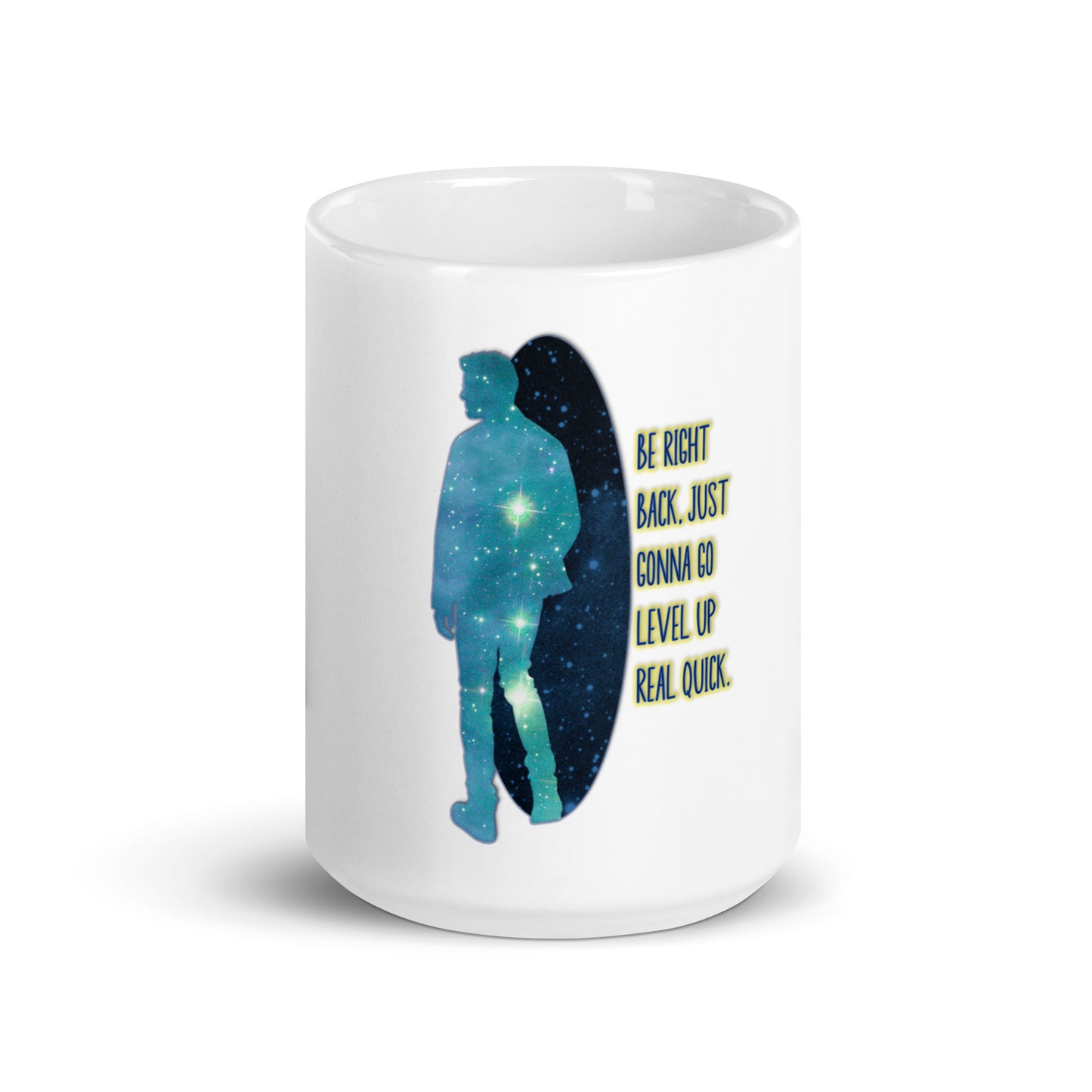 Level Up White Glossy Mug