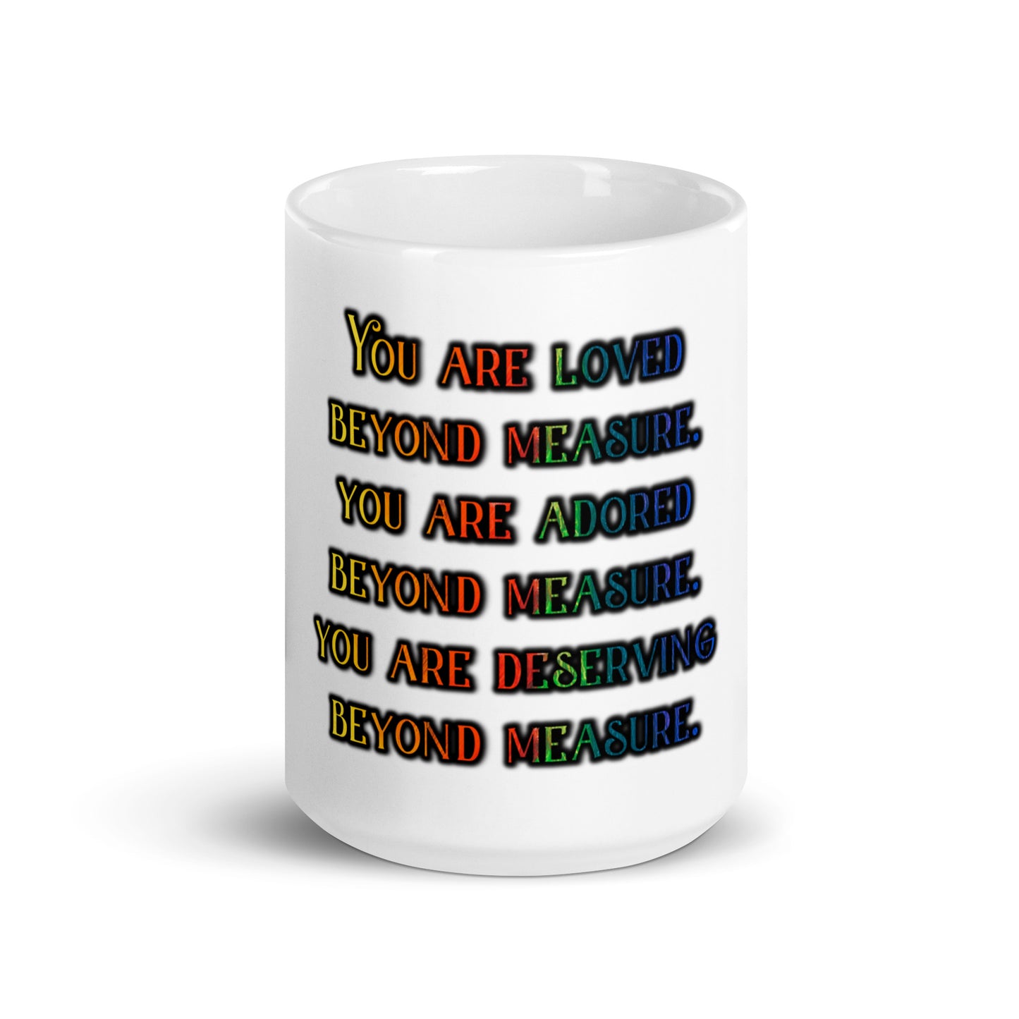 Beyond Measure White Glossy Mug