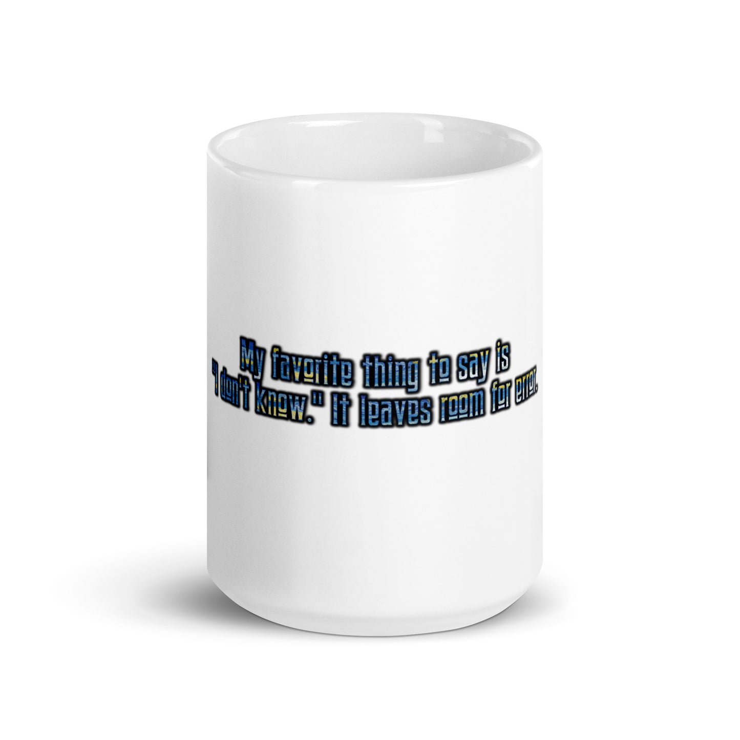 IDK #1 White Glossy Mug