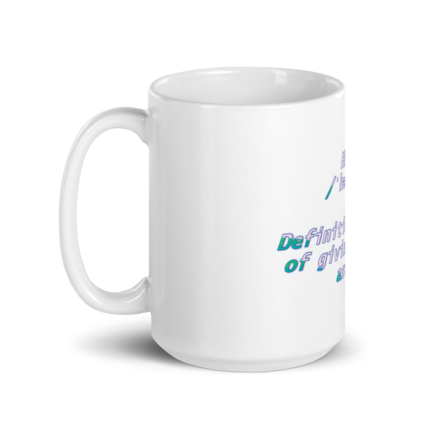 Hustle White Glossy Mug