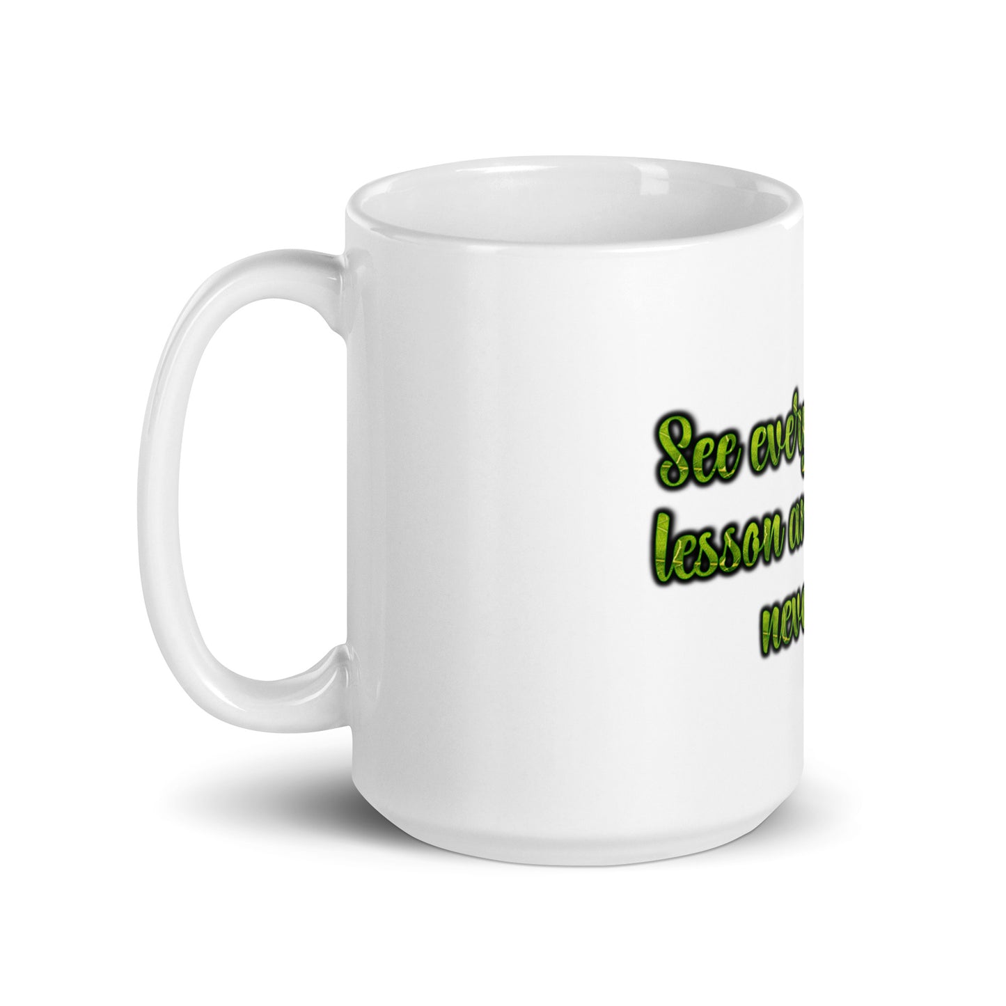 A Lesson #1 White Glossy Mug