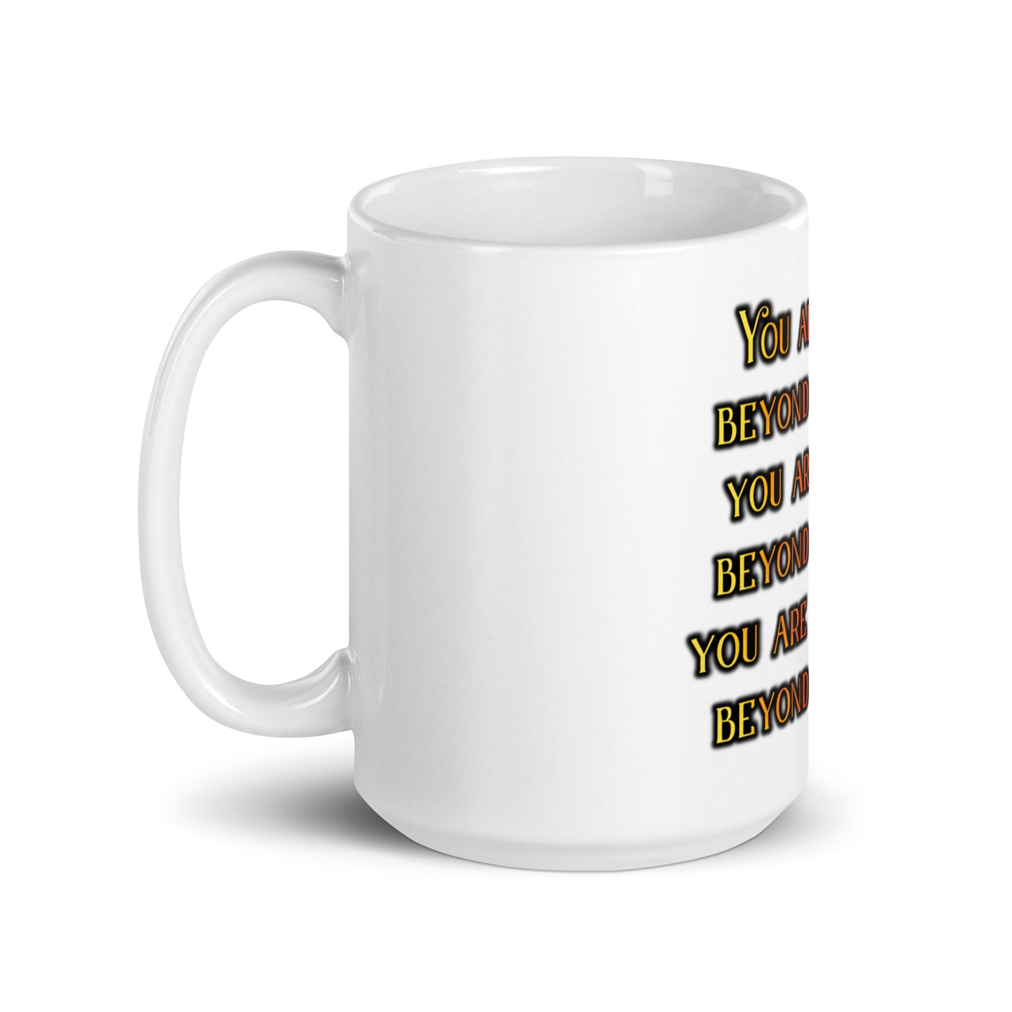 Beyond Measure White Glossy Mug