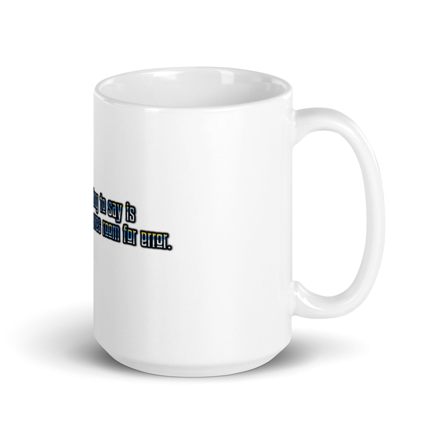 IDK #1 White Glossy Mug